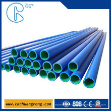 High-Density Polyethylene Pipes in Different Sizes Used for Oil Supply